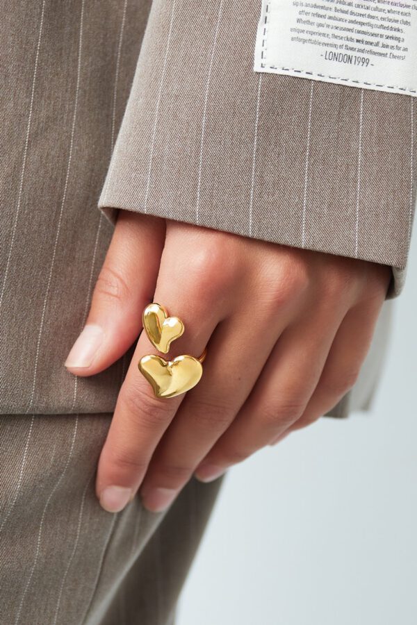 "Double Love'' Ring - Afbeelding 3